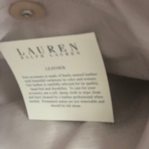 Lauren Ralph Lauren Indian Cove tan leather tote - Picture 12 of 14